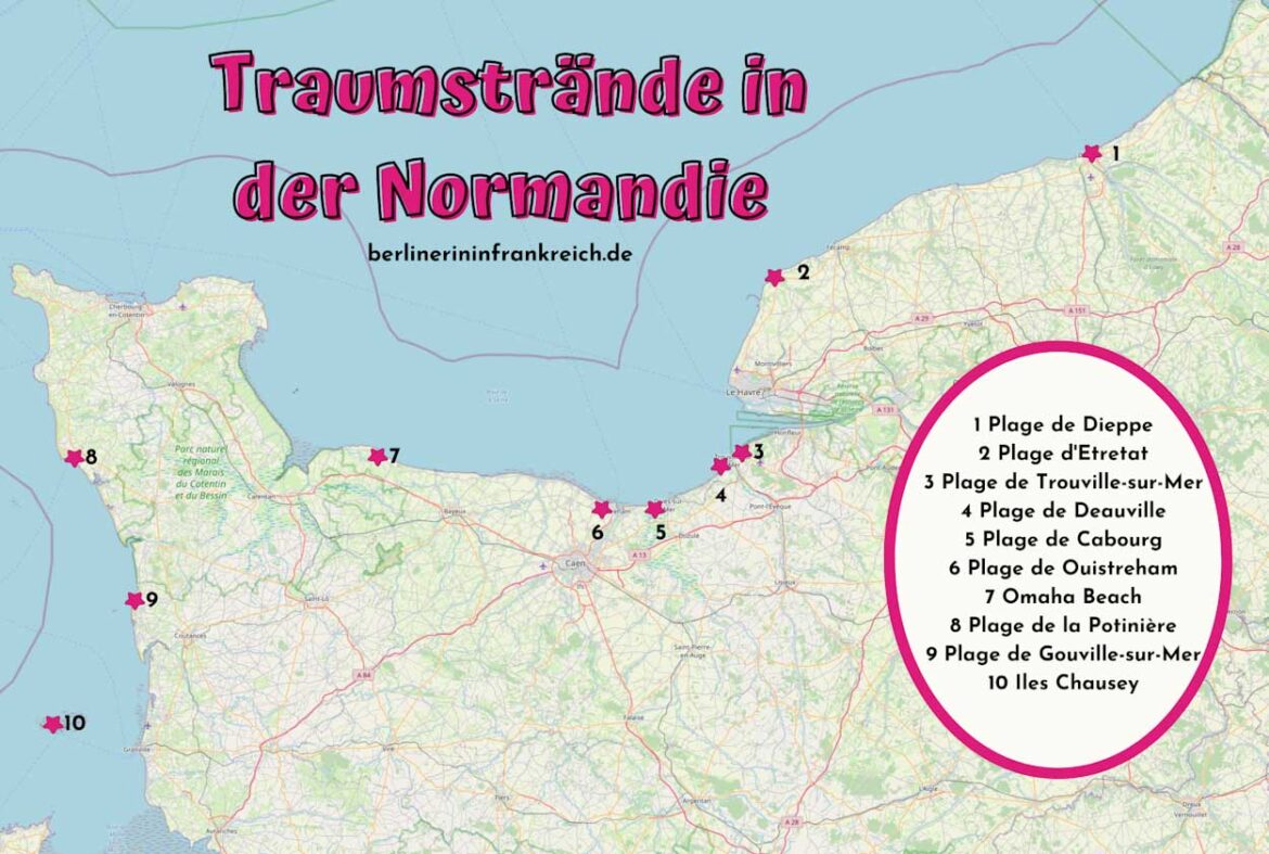 Die 10 schönsten Normandie Strände mit Karte