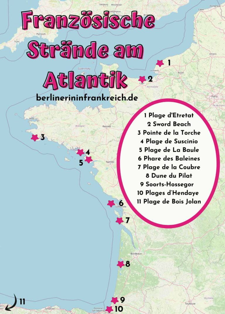 Küsten Frankreich Karte