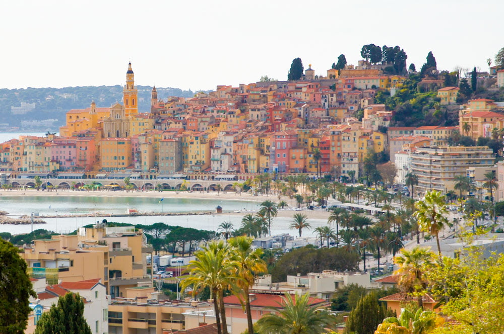 Skyline von Menton an der Côte d'Azur