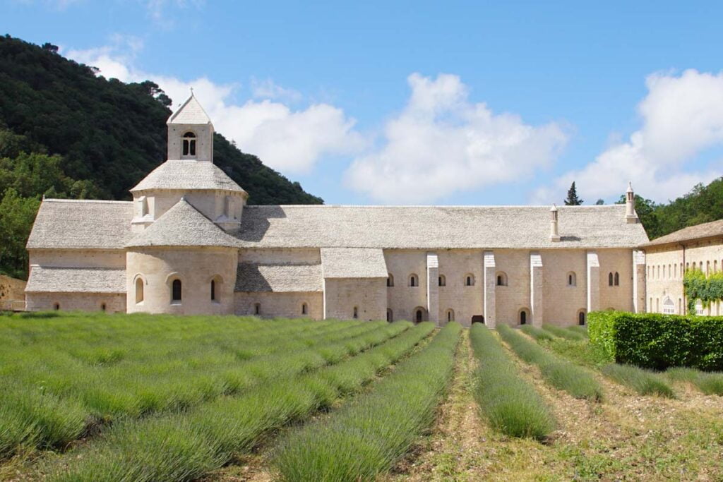 Lavendelfeld vor der Abbaye de Senanque